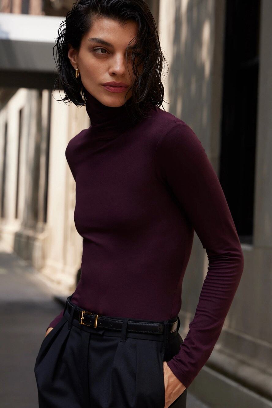 Soldout. NYC Sold Out The Turtleneck In Burgundy M